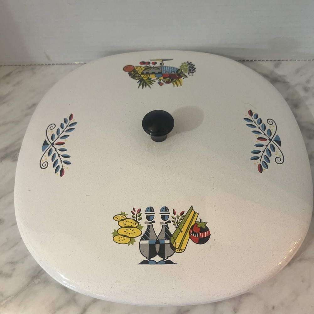VTG Cottage‎ Core Enamel Berggren Dutch Oven Replacement Lid Only 10" Sears